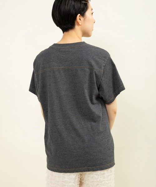tシャツ 19/-ECO天竺 レタードTシャツ レディース 19/-ECO天竺 レタードTシャツ（Tシャツ/カットソー）｜CHILD