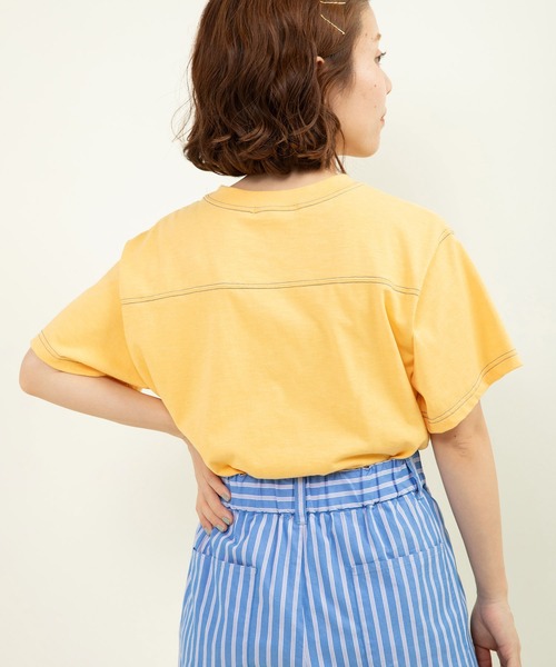 19/-ECO天竺 レタードTシャツ（Tシャツ/カットソー）｜CHILD