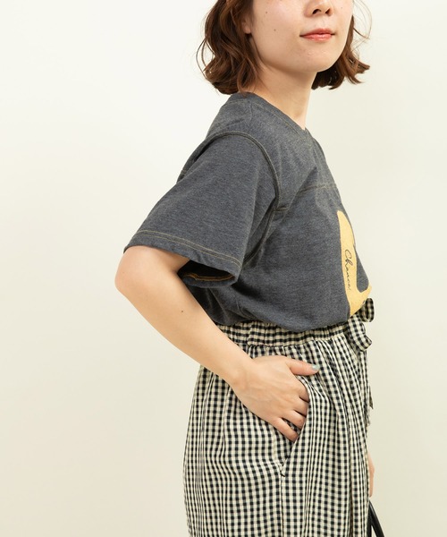 tシャツ 19/-ECO天竺 レタードTシャツ レディース 19/-ECO天竺 レタードTシャツ（Tシャツ/カットソー）｜CHILD