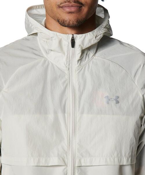 UNDER ARMOUR(アンダーアーマー)の「UAローンチ プロ スプリット ジャケット(ランニング/メンズ)(その他アウター・メンズ・オフホワイト・L/M/XL/S)」の3枚目の写真