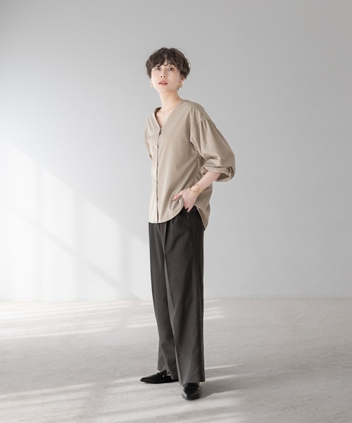 その他 Ken セール】リネンコンワイドパンツ/316564（その他パンツ）｜Elura