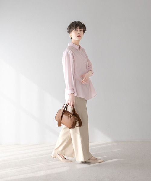 Elura(エルーラ)の「リネンコンワイドパンツ/316564(その他パンツ・レディース・チャコールグレー/ブラウン系その他/ライトベージュ・MEDIUM/LARGE/FREE(S))」の21枚目の写真