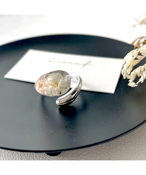 tone(トーン)の「【S.coeuf】【S.coeuf】ぽってリング シルバー×かすみ草(MA)(リング・レディース・ブルー/イエロー/パープル/オレンジ/ライトブルー・FREE)」の13枚目の写真