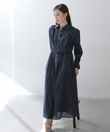 La TOTALITE | 【洗える】タックシャツワンピース(シャツワンピース)
