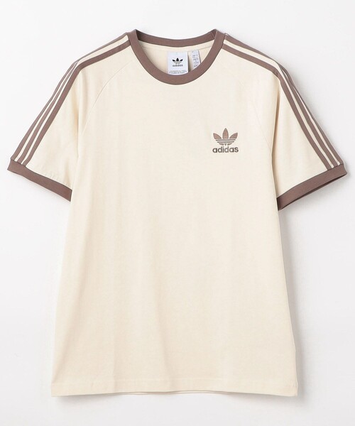 adidas(アディダス)の「adidas/アディダス 3-STRIPES TEE(Tシャツ/カットソー・メンズ・ブラウン/ホワイト/ネイビー/ブルー/サックスブルー/オリーブ/ブラック/グリーン/レモンイエロー・X-LARGE/LARGE/MEDIUM)」の4枚目の写真