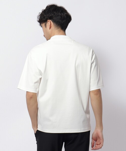 adabat（アダバット）の「接触冷感 アイスクリアコットンTシャツ（Tシャツ/カットソー・メンズ・ブラック/ホワイト/カーキ系6・46/50/48）」の5枚目の写真