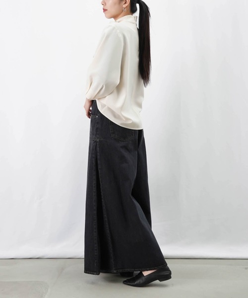 LUCA/LADY LUCK LUCA(ルカ/レディラックルカ)の「LC/LLL ボウタイ袖口タックブラウス(シャツ/ブラウス・レディース・ネイビー/アイボリー/グレー・FREE)」の10枚目の写真