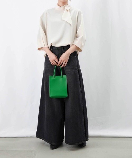 LUCA/LADY LUCK LUCA(ルカ/レディラックルカ)の「LC/LLL ボウタイ袖口タックブラウス(シャツ/ブラウス・レディース・ネイビー/アイボリー/グレー・FREE)」の11枚目の写真