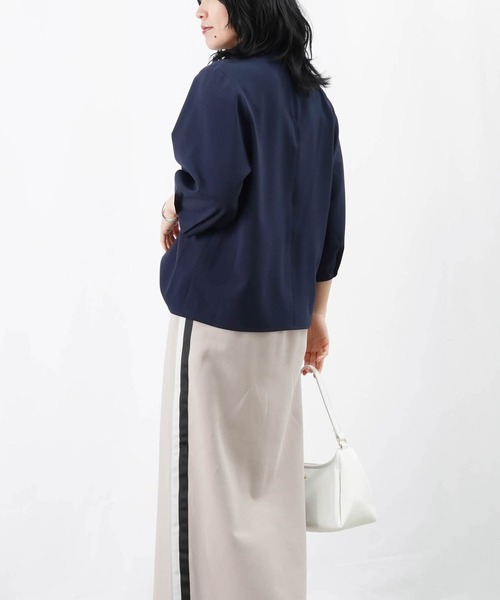 LUCA/LADY LUCK LUCA(ルカ/レディラックルカ)の「LC/LLL ボウタイ袖口タックブラウス(シャツ/ブラウス・レディース・ネイビー/アイボリー/グレー・FREE)」の17枚目の写真