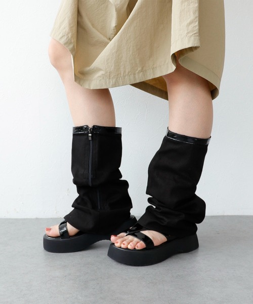 セール】厚底ブーツサンダル（サンダル）｜Three Four Time（スリー