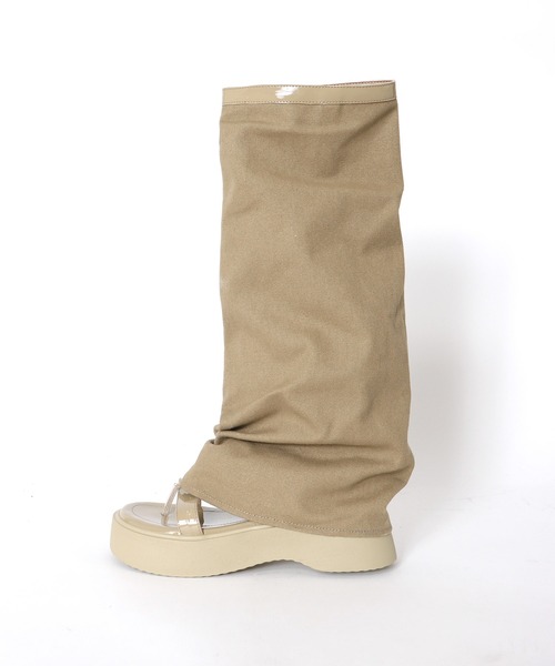 Three Four Time（ｽﾘｰﾌｫｰﾀｲﾑ）の「厚底ブーツサンダル（サンダル・レディース・カーキ/ブラック・37/38）」の12枚目の写真