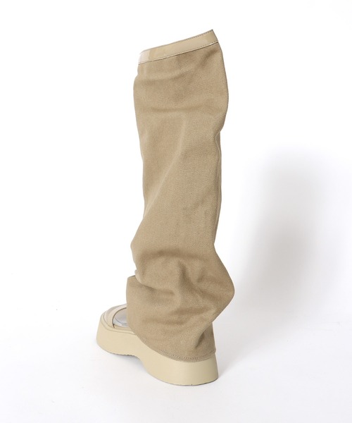 Three Four Time（ｽﾘｰﾌｫｰﾀｲﾑ）の「厚底ブーツサンダル（サンダル・レディース・カーキ/ブラック・37/38）」の9枚目の写真