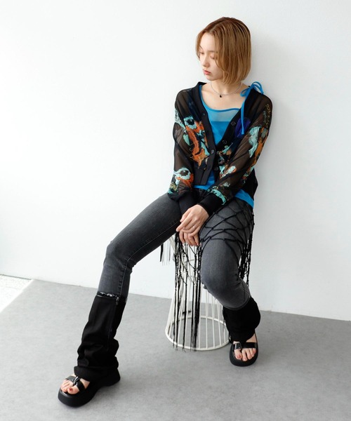 Three Four Time（ｽﾘｰﾌｫｰﾀｲﾑ）の「厚底ブーツサンダル（サンダル・レディース・カーキ/ブラック・37/38）」の16枚目の写真