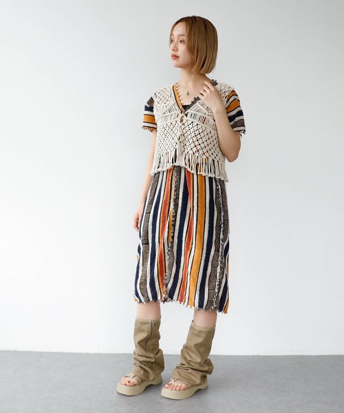 Three Four Time（ｽﾘｰﾌｫｰﾀｲﾑ）の「厚底ブーツサンダル（サンダル・レディース・カーキ/ブラック・37/38）」の22枚目の写真