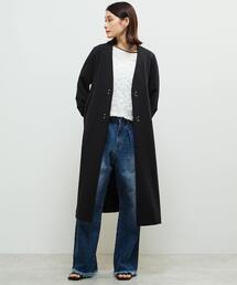 SOFFITTO | 《定番》ノーカラータックスリーブコート(その他アウター)