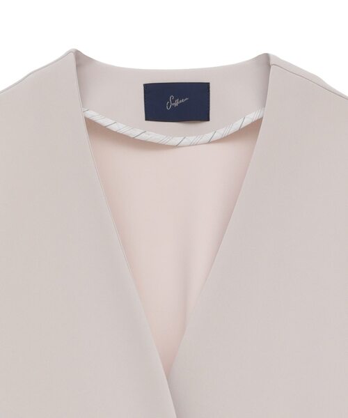 SOFFITTO（ソフィット）の「《定番》ノーカラータックスリーブコート（その他アウター・レディース・ブラック/ライトグレー・FREE）」の22枚目の写真