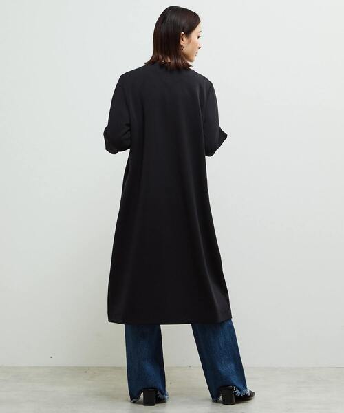 SOFFITTO（ソフィット）の「《定番》ノーカラータックスリーブコート（その他アウター・レディース・ブラック/ライトグレー・FREE）」の6枚目の写真