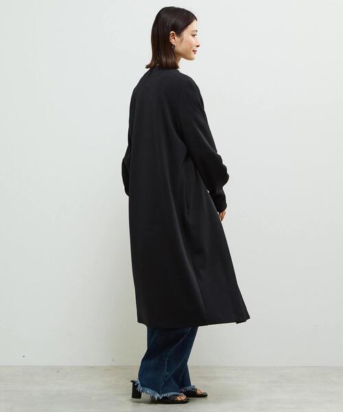 SOFFITTO（ソフィット）の「《定番》ノーカラータックスリーブコート（その他アウター・レディース・ブラック/ライトグレー・FREE）」の7枚目の写真