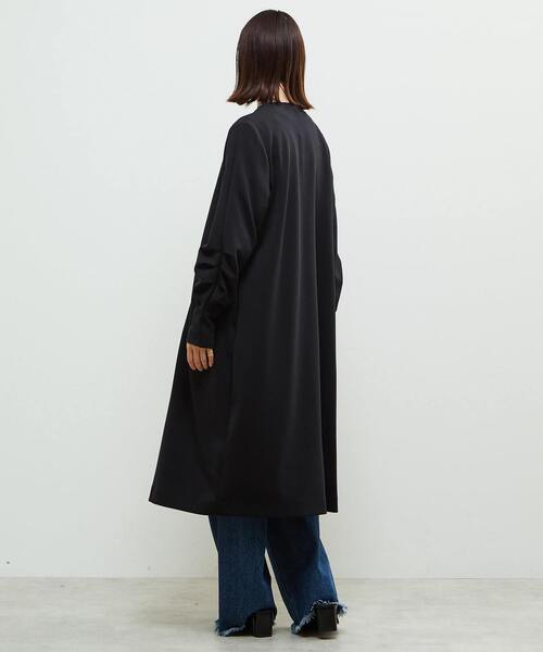 SOFFITTO（ソフィット）の「《定番》ノーカラータックスリーブコート（その他アウター・レディース・ブラック/ライトグレー・FREE）」の8枚目の写真