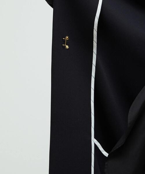 SOFFITTO（ソフィット）の「《定番》ノーカラータックスリーブコート（その他アウター・レディース・ブラック/ライトグレー・FREE）」の9枚目の写真