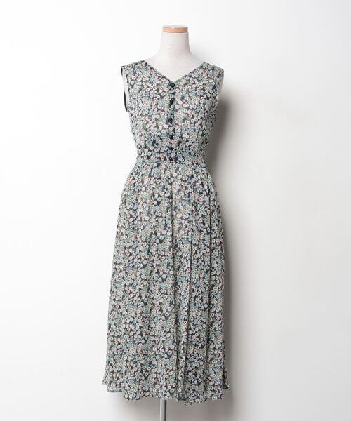 【新品】【未使用】Mystrada 花柄 ノースリーブワンピース セール/ブランド古着】花柄ノースリーブワンピース（ワンピース
