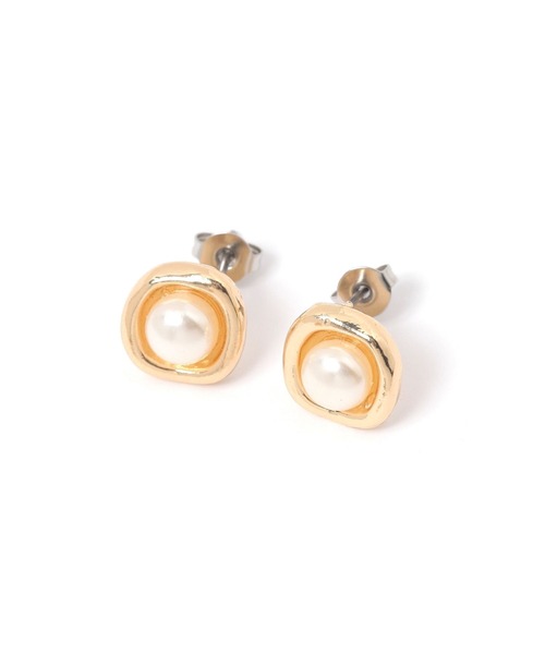 メタルラインパールピアス / 318920（ピアス（両耳用