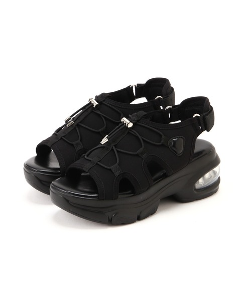 NATURAL BEAUTY BASIC(ナチュラルビューティーベーシック)の「◇クッションソールサンダル(サンダル・レディース・ブラック/オフホワイト/ブラック系その他・SMALL/MEDIUM/LARGE)」の14枚目の写真