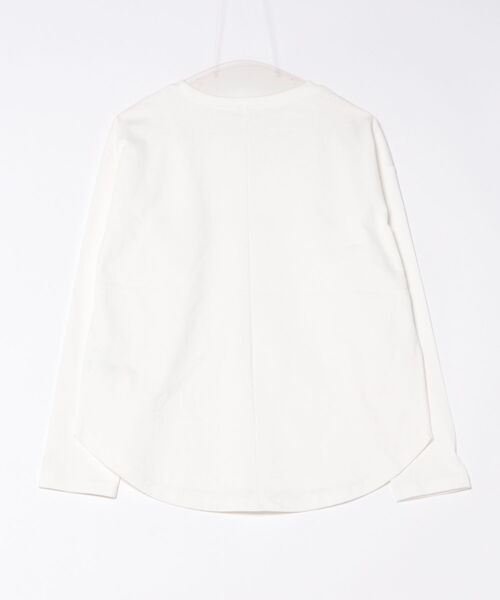 M.deux(エムドゥ)の「◎箔プリントロンT◎(Tシャツ/カットソー・レディース・オフホワイト/ブラック・MEDIUM)」の13枚目の写真