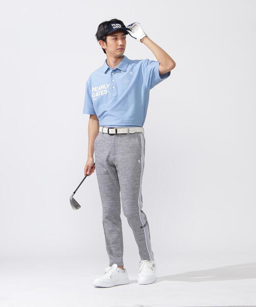 PEARLY GATES（パーリーゲイツ）の「【PEARLY GATES】TEDBRID 杢ワッフルパンツ（その他パンツ・メンズ・ネイビー/グレー・LARGE/X-LARGE/XX-LARGE）」の3枚目の写真