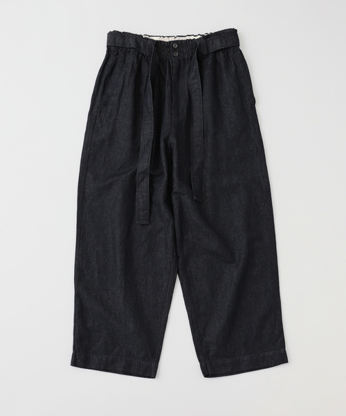 JOURNAL STANDARD J.S HOMESTEAD(ジャーナルスタンダードホームステッド)の「J.S.Homestead / コットンリネンデニム JUDOパンツ(その他パンツ・メンズ・ネイビー/アイボリー・LARGE/MEDIUM)」の2枚目の写真