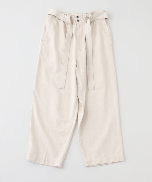 JOURNAL STANDARD J.S HOMESTEAD(ジャーナルスタンダードホームステッド)の「J.S.Homestead / コットンリネンデニム JUDOパンツ(その他パンツ・メンズ・ネイビー/アイボリー・LARGE/MEDIUM)」の1枚目の写真
