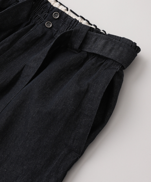JOURNAL STANDARD J.S HOMESTEAD(ジャーナルスタンダードホームステッド)の「J.S.Homestead / コットンリネンデニム JUDOパンツ(その他パンツ・メンズ・ネイビー/アイボリー・LARGE/MEDIUM)」の4枚目の写真