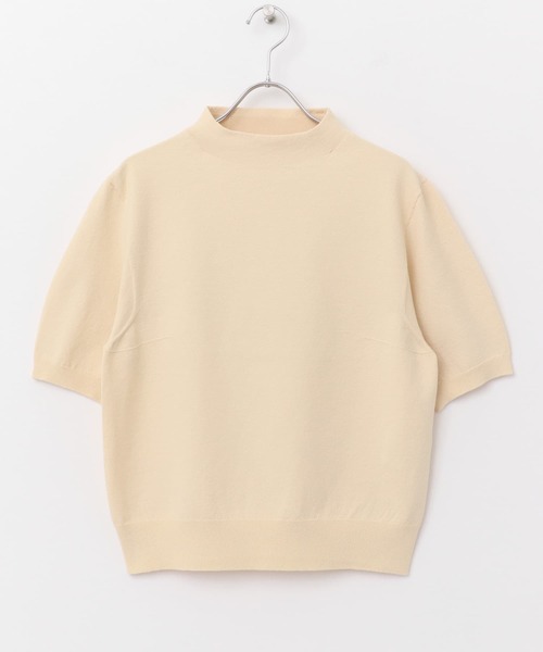 UNFIL（アンフィル）の「unfil　bottle-neck sweater（ニット/セーター・レディース・アイボリー/ライトグレー・1）」の4枚目の写真