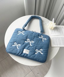 apres jour（アプレジュール）の「【apres jour×ARIAZ】デニム風リボンPCケース 15インチ（PC・タブレットケース・レディース）」