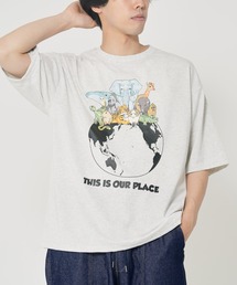 アニマル地球柄Tシャツ(M1)