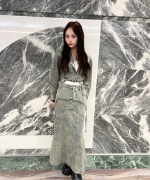 SOLA（ソラ）の「レイヤードブリーチロングスカート【9een21】（スカート）」