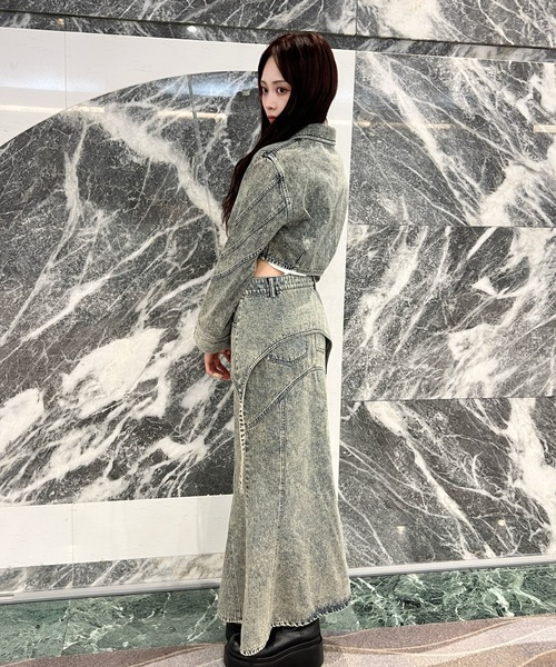 SOLA(ソラ)の「レイヤードブリーチロングスカート【9een21】(スカート・レディース・ブラウン/インディゴブルー・SMALL/MEDIUM)」の11枚目の写真