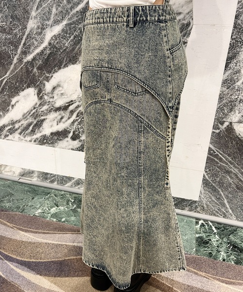 SOLA(ソラ)の「レイヤードブリーチロングスカート【9een21】(スカート・レディース・ブラウン/インディゴブルー・SMALL/MEDIUM)」の13枚目の写真
