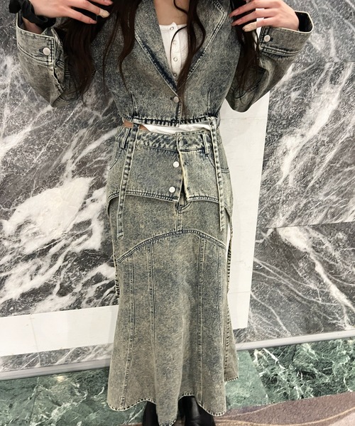 SOLA(ソラ)の「レイヤードブリーチロングスカート【9een21】(スカート・レディース・ブラウン/インディゴブルー・SMALL/MEDIUM)」の14枚目の写真
