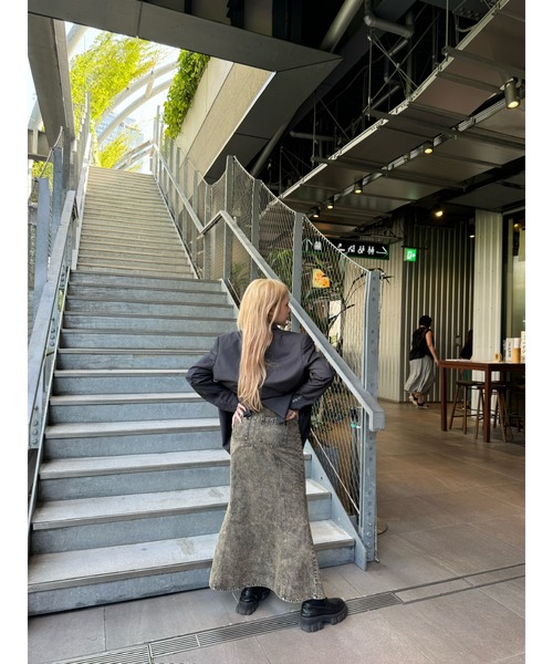 SOLA(ソラ)の「レイヤードブリーチロングスカート【9een21】(スカート・レディース・ブラウン/インディゴブルー・SMALL/MEDIUM)」の21枚目の写真