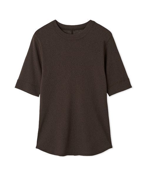 Mila Owen(ミラオーウェン)の「イージーケアレイヤード半袖カットトップス(Tシャツ/カットソー・レディース・ブラック/ダークブラウン/ライム/ホワイト・1/0)」の3枚目の写真