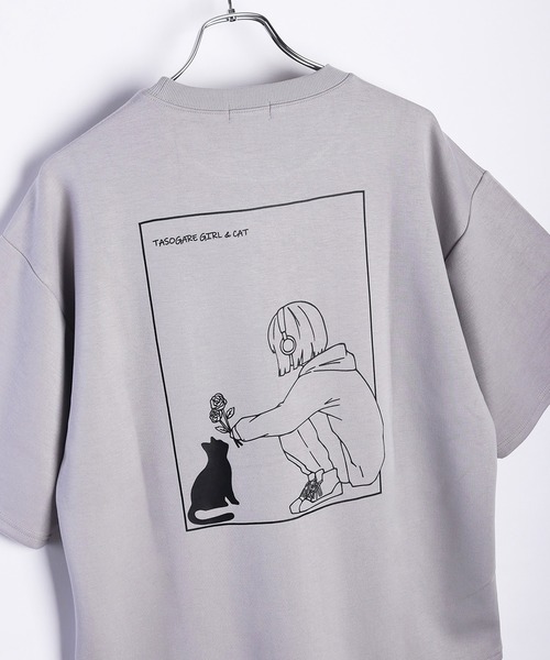 WESTSEA（ウエストシー）の「TASOGARE GIRL ポンチ 半袖TEE 接触冷感（Tシャツ/カットソー・メンズ・ホワイト/ライトグレー/ブラック/ホワイト系その他/ブラック系その他/グレイッシュベージュ・M/L）」の20枚目の写真