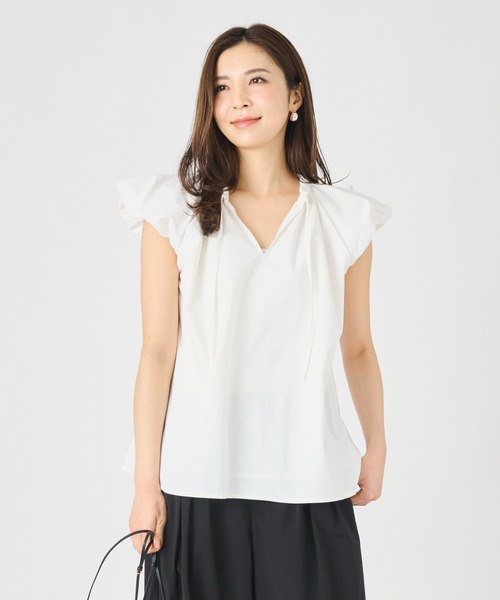 ever closet(エバークローゼット)の「パフスリーブブラウス(シャツ/ブラウス・レディース・ホワイト/ブラック・FREE)」の2枚目の写真