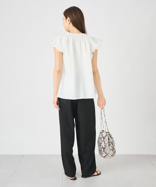 ever closet(エバークローゼット)の「パフスリーブブラウス(シャツ/ブラウス・レディース・ホワイト/ブラック・FREE)」の6枚目の写真