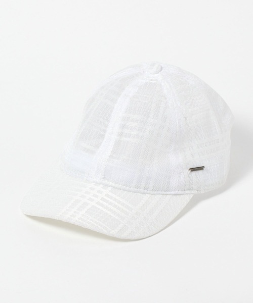 LAKOLE（ラコレ）の「チェック柄レースキャップ / 304379（キャップ・レディース・オフホワイト/ブラック・FREE）」の3枚目の写真