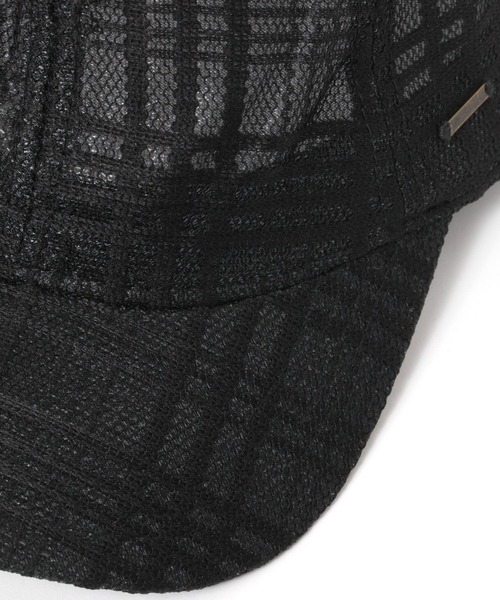 LAKOLE（ラコレ）の「チェック柄レースキャップ / 304379（キャップ・レディース・オフホワイト/ブラック・FREE）」の9枚目の写真