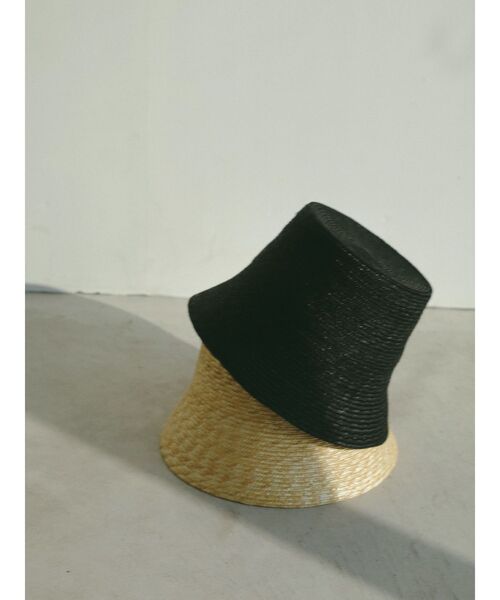 ELENDEEK（エレンディーク）の「ストローブレードハット（ハット・レディース・ベージュ/ブラック・FREE）」の6枚目の写真