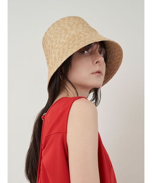 ELENDEEK（エレンディーク）の「ストローブレードハット（ハット・レディース・ベージュ/ブラック・FREE）」の7枚目の写真