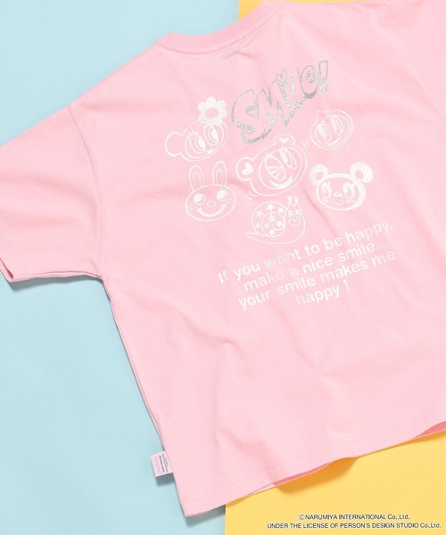 セール】【エンジェルブルー】コラボロゴプリントラメTシャツ