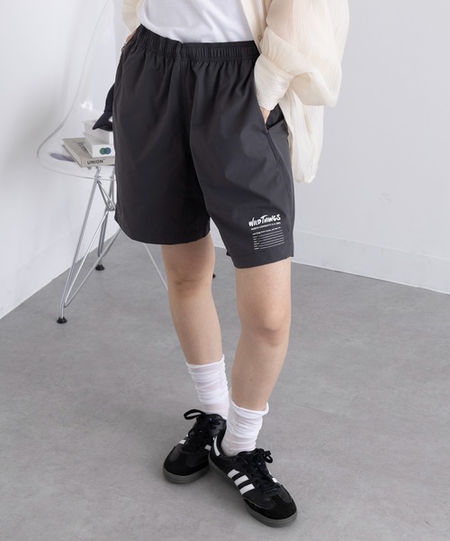 WILD THINGS(ワイルドシングス)の「【WILD THINGS】BASE SHORTS ハーフパンツ WT25043AD(その他パンツ・メンズ・ブラック/グレー・S/M/L/XL)」の1枚目の写真
